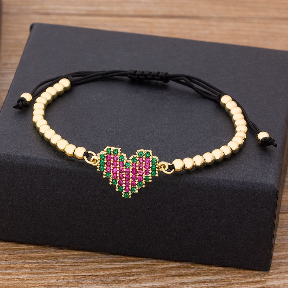 Romantic Couple Heart Bracelets