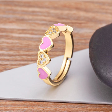 Sweet Cute Drip Oil Cartoon Rings